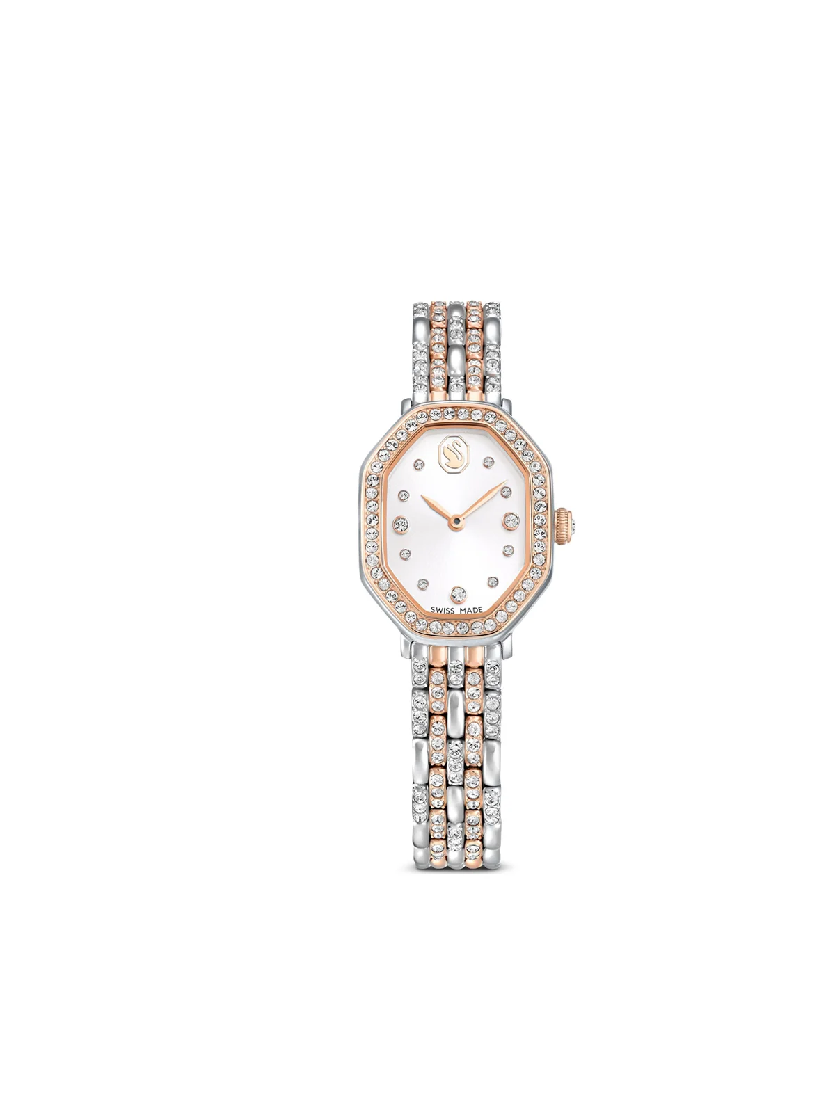 SWAROVSKI Đồng Hồ Dex Octagon:Mb Sts Pro/Wht/Sts