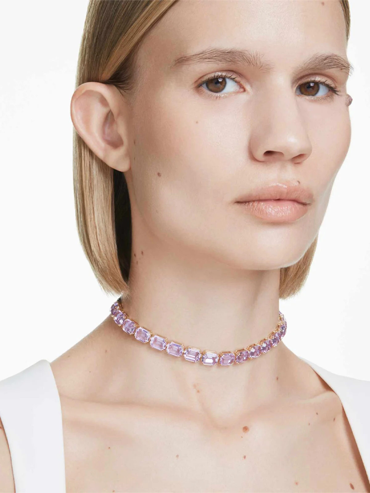 SWAROVSKI Vòng Cổ Millenia:Choker Viol/Gos