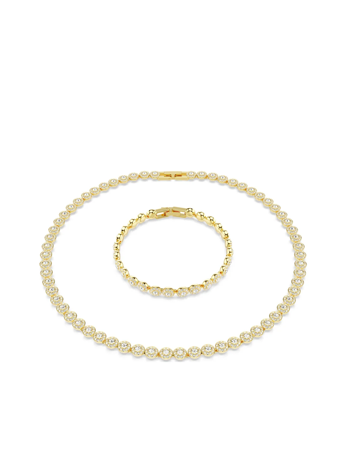 SWAROVSKI Bộ Trang Sức Una:Set Angelic Motif Cry/Gos