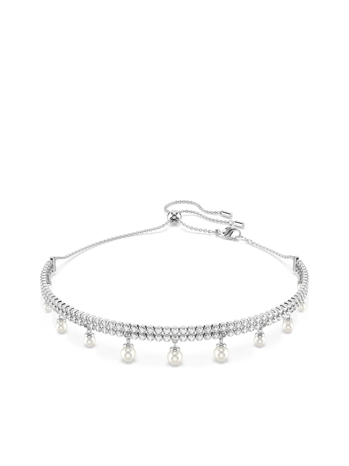 SWAROVSKI Vòng Cổ SS25 Capsule:Choker Wht/Rhs OS