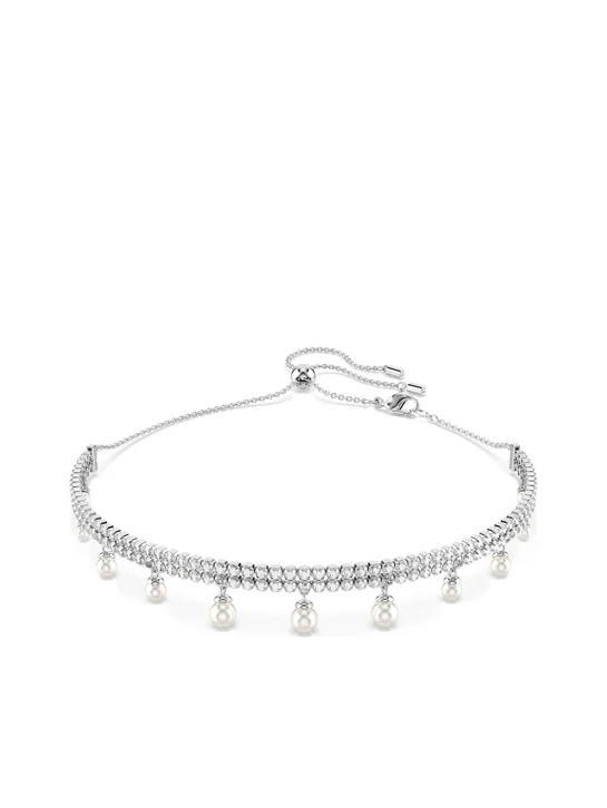 SWAROVSKI Vòng Cổ SS25 Capsule:Choker Wht/Rhs OS