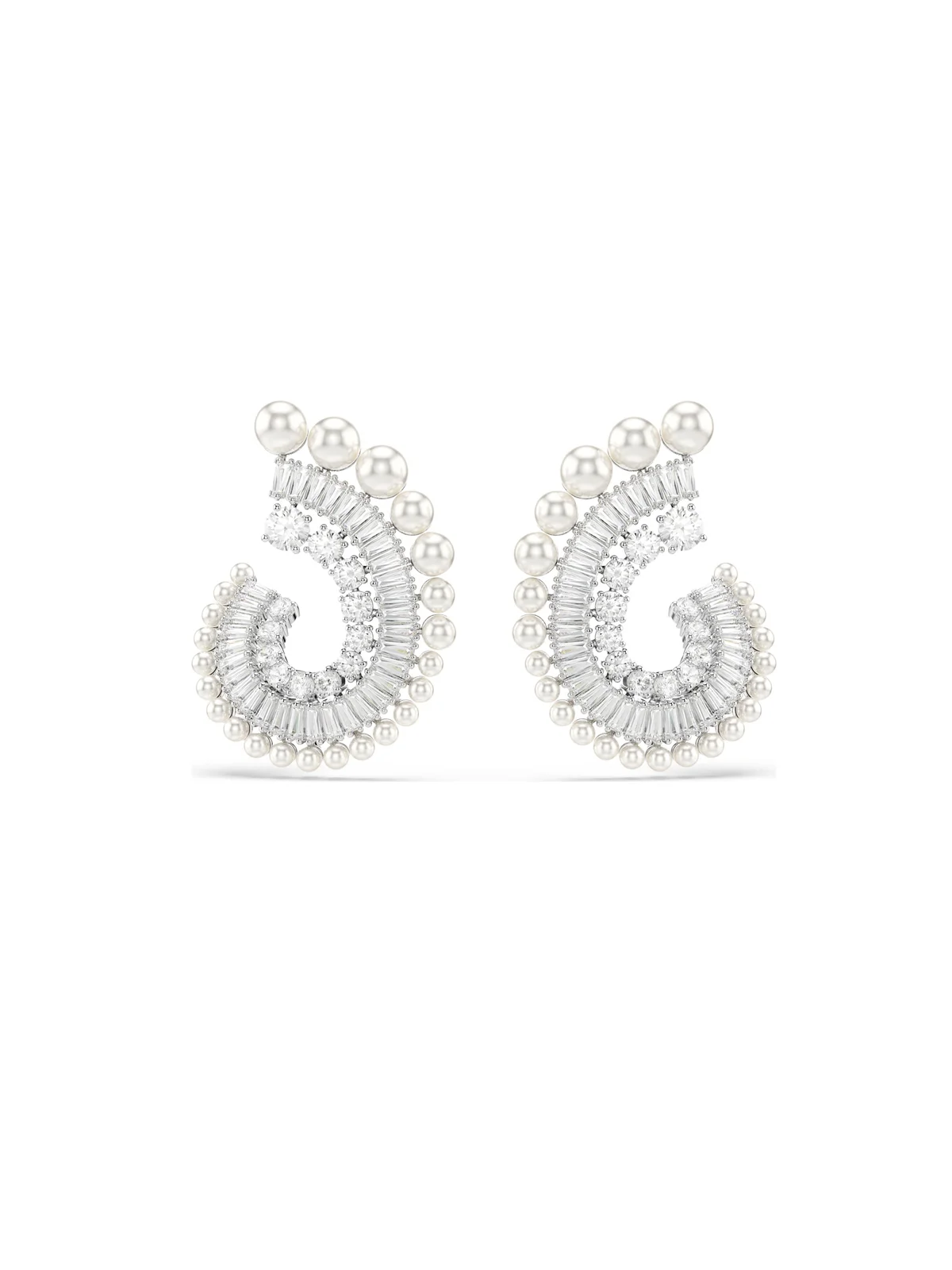 SWAROVSKI Bông Tai SS25 Capsule:Pe Prl Whi/Rhs OS