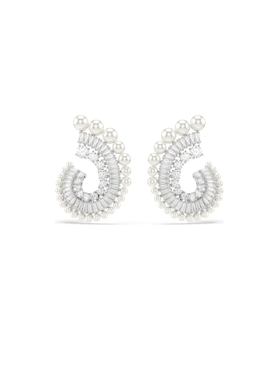 SWAROVSKI Bông Tai SS25 Capsule:Pe Prl Whi/Rhs OS