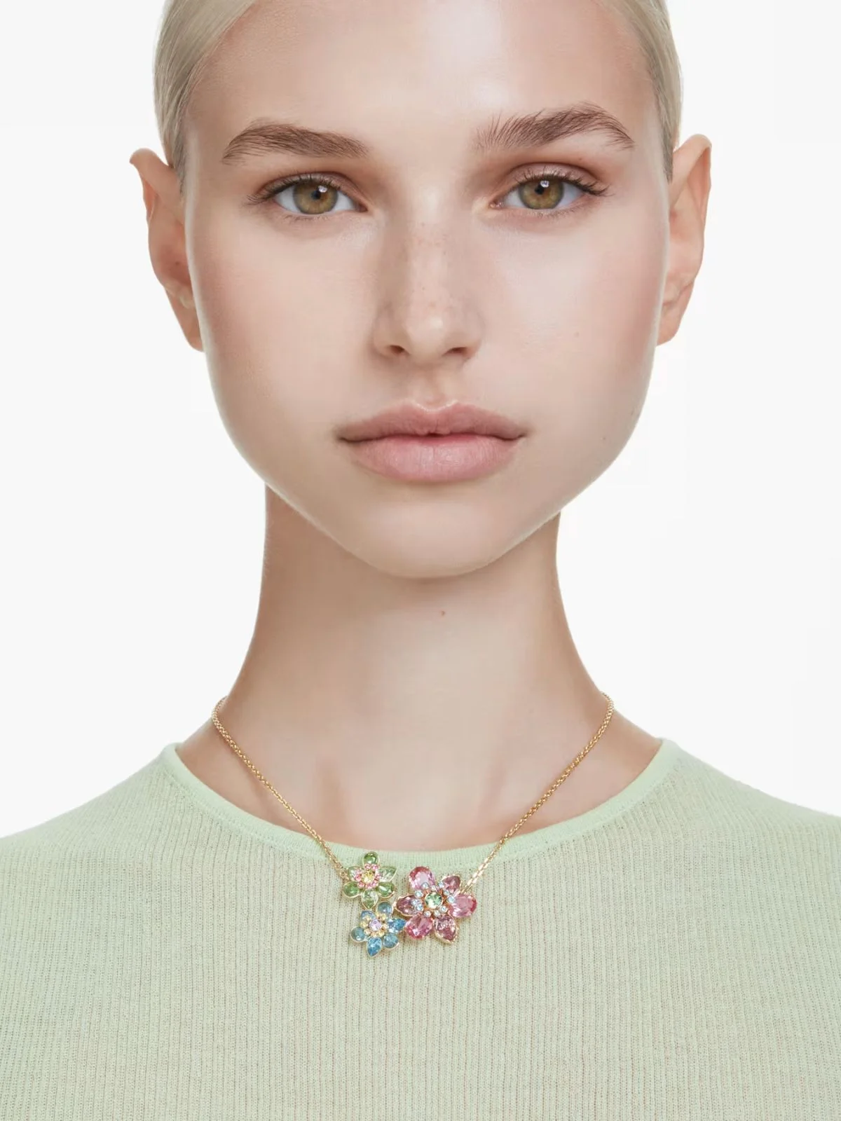 SWAROVSKI Vòng Cổ Idyllia:Pend Three Mul/Gos