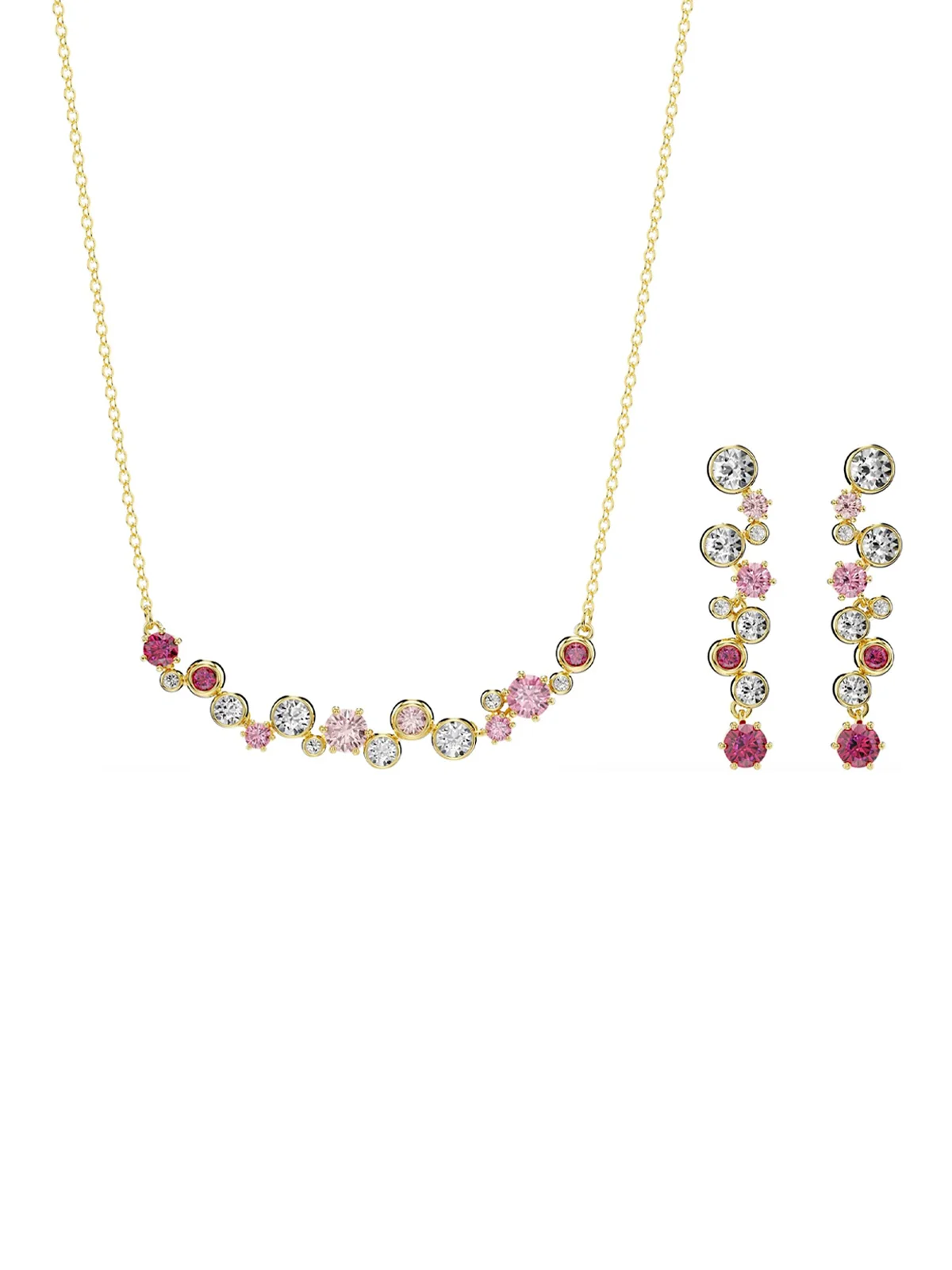 SWAROVSKI Bộ Trang Sức Constella:Set Redt/Gos