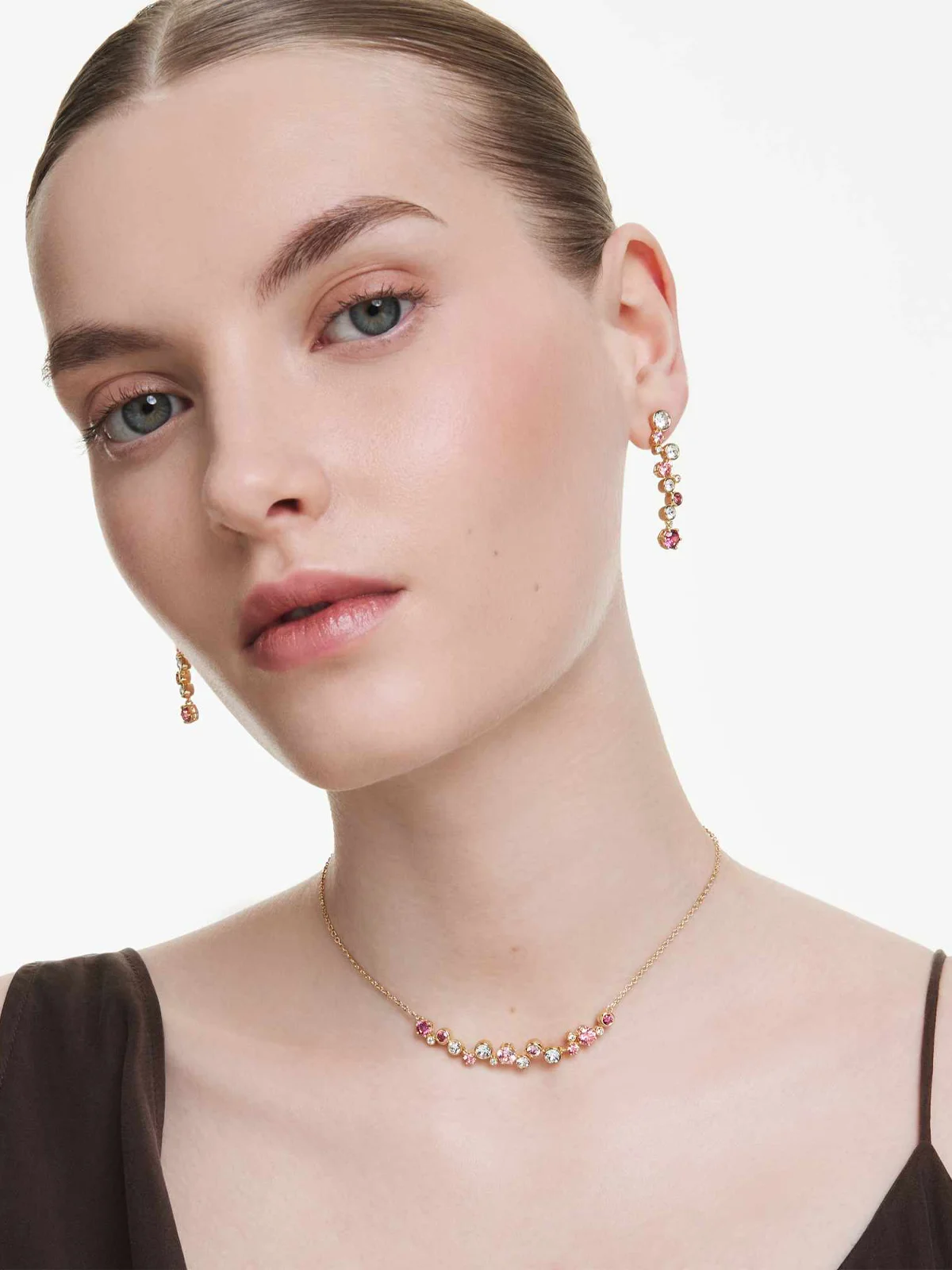 SWAROVSKI Bộ Trang Sức Constella:Set Redt/Gos