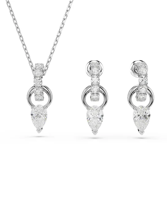 SWAROVSKI Bộ Trang Sức Mesmera:Set Whi/Rhs