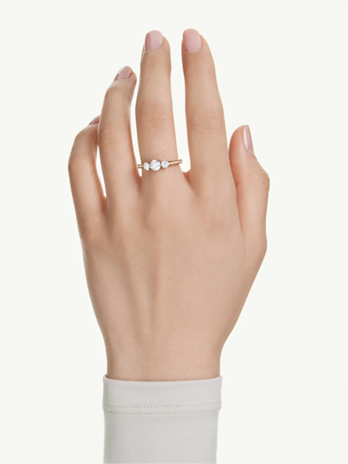 SWAROVSKI Nhẫn Stilla:Ring White/Gos