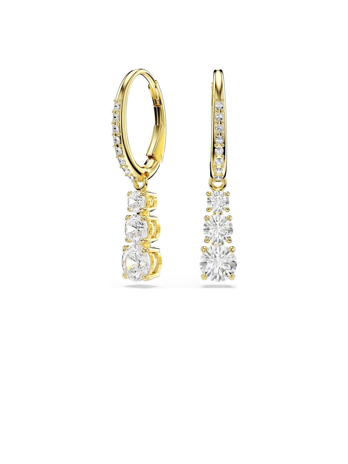 SWAROVSKI Bông Tai Stilla:Pe Attract Tri Wht/Gos