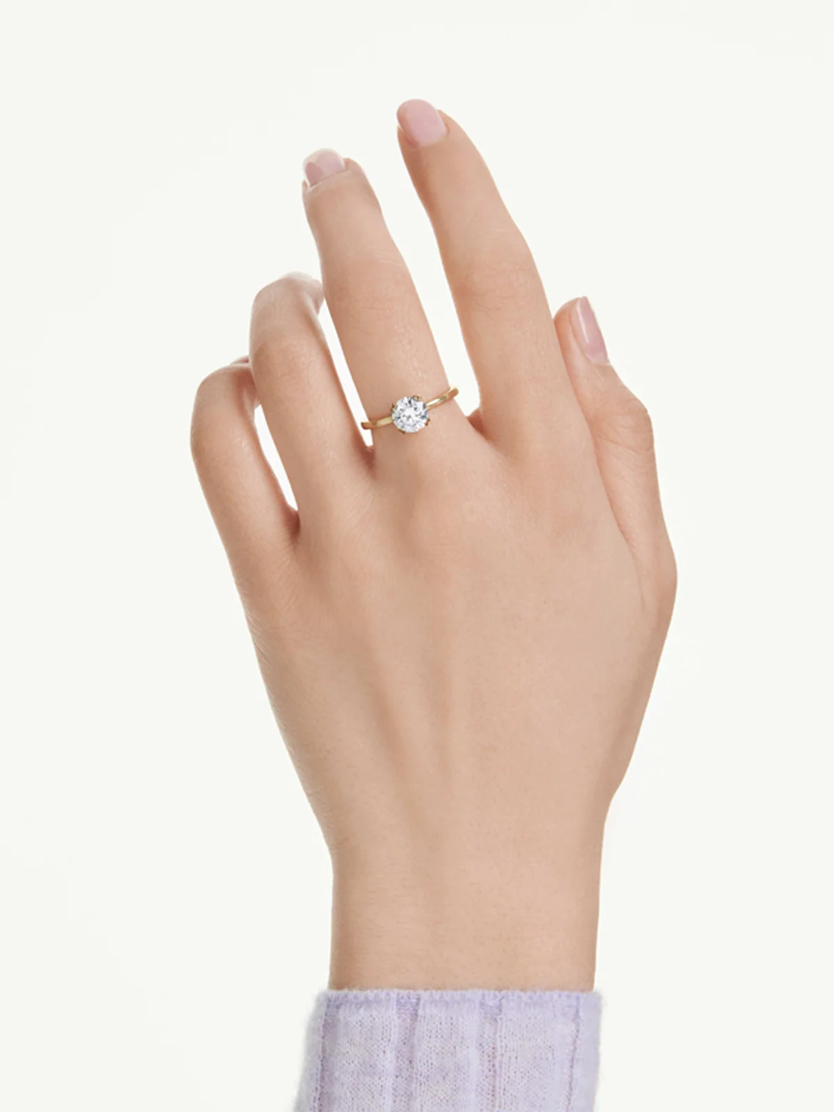 SWAROVSKI Nhẫn Stilla:Ring Rnd White/Gos