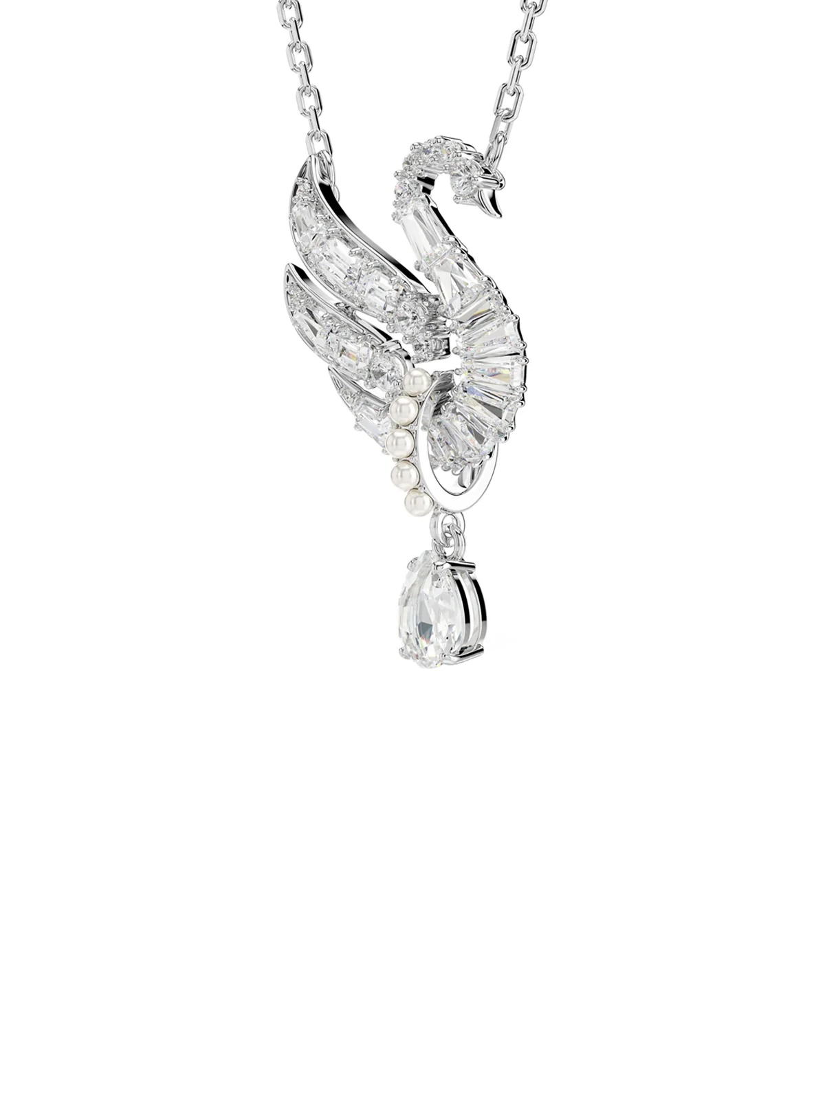 SWAROVSKI Vòng Cổ Swan:Pend Drop Whi/Rhs
