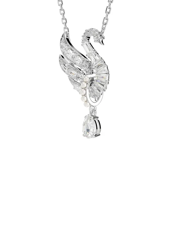 SWAROVSKI Vòng Cổ Swan:Pend Drop Whi/Rhs