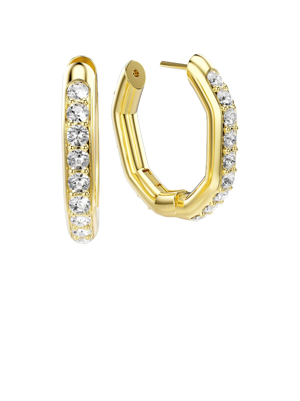 SWAROVSKI Bông Tai Dextera:Pe Mn Hoop Cre/Gos