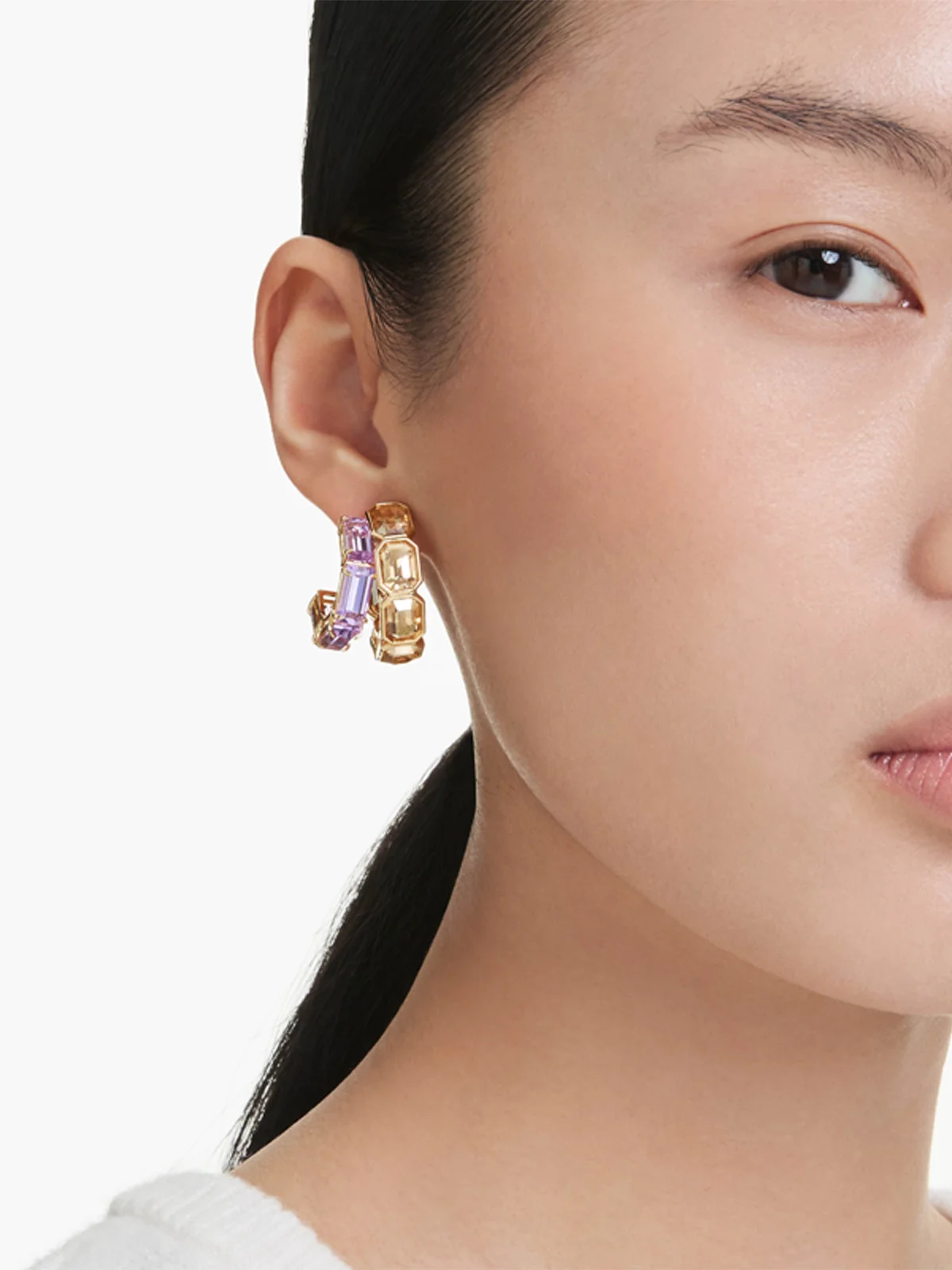 SWAROVSKI Bông Tai Millenia:Pe Hoop Lcto/Gos