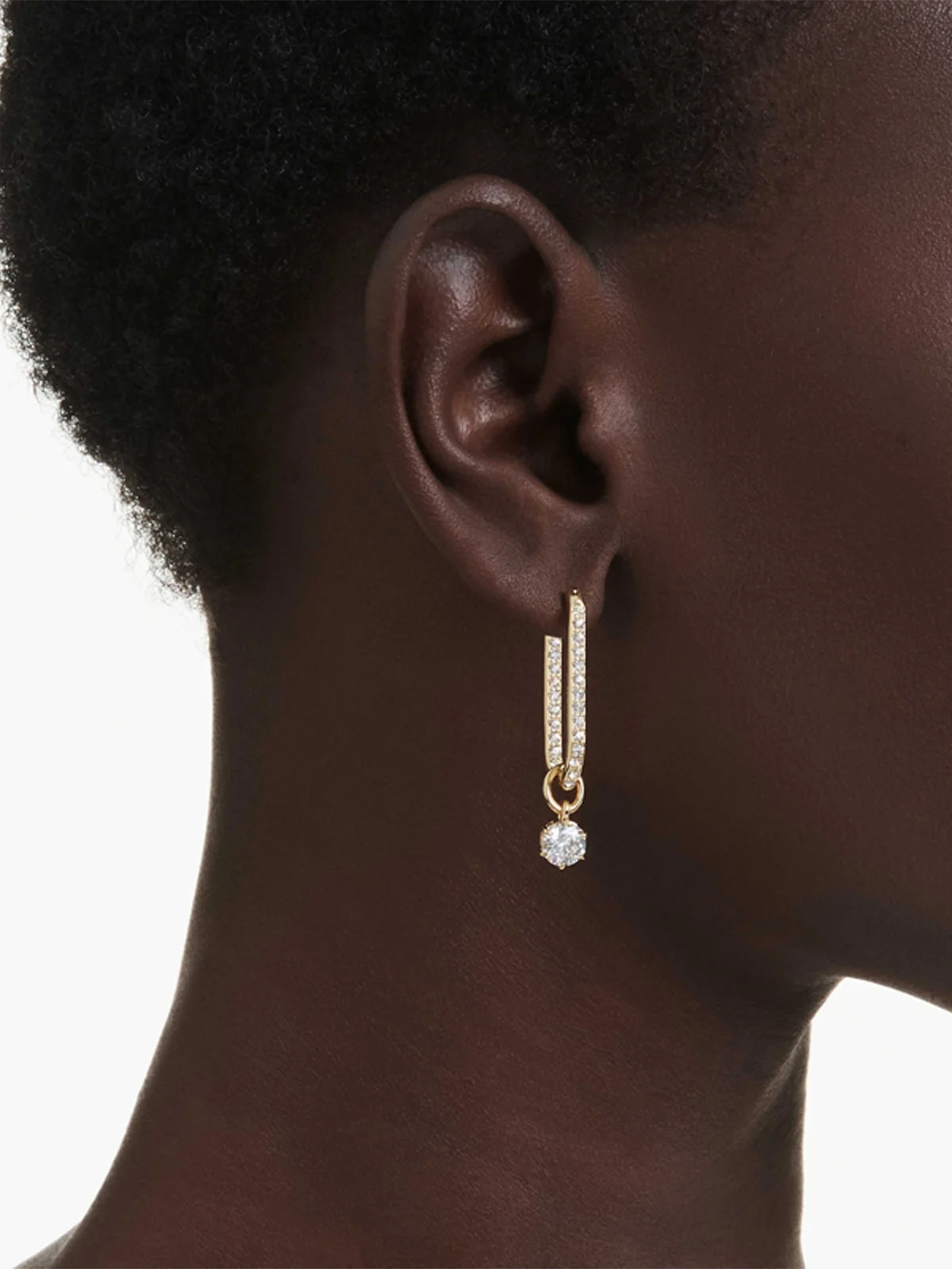 SWAROVSKI Bông Tai Constella:Pe Whi/Gos