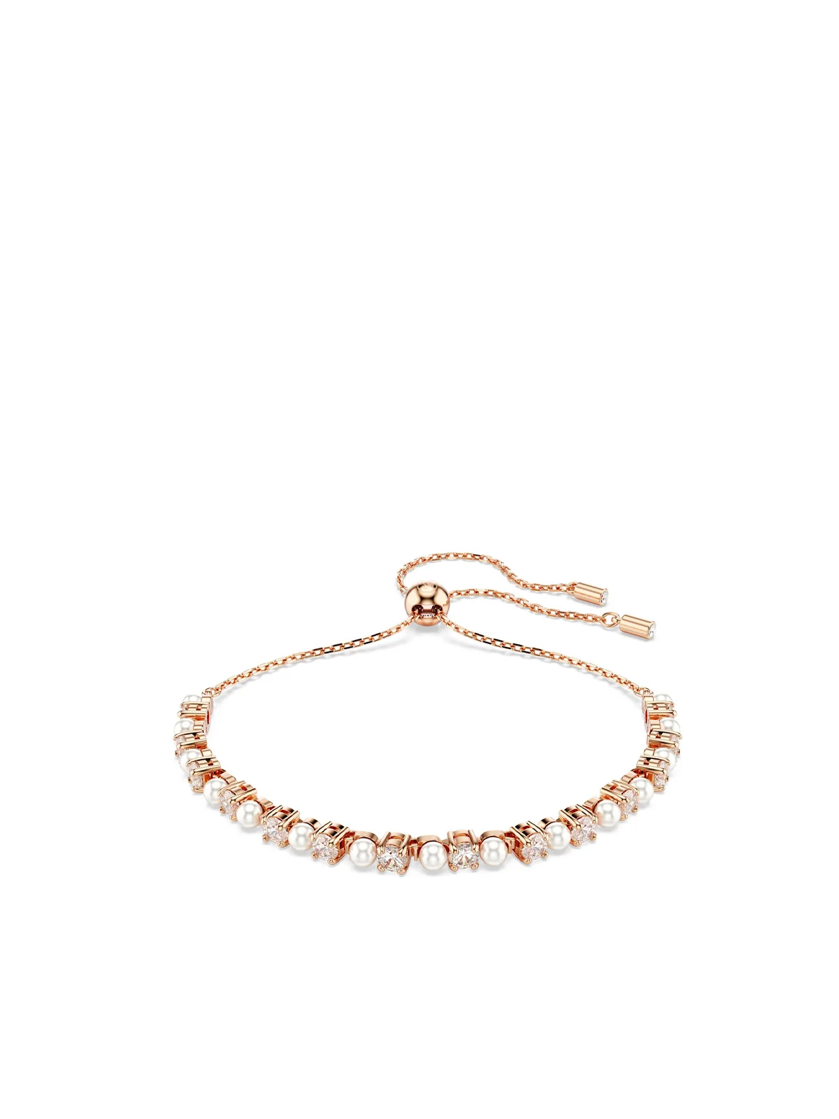 SWAROVSKI Vòng Tay Matrix:Bracelet 3Mm Wht/Ros M