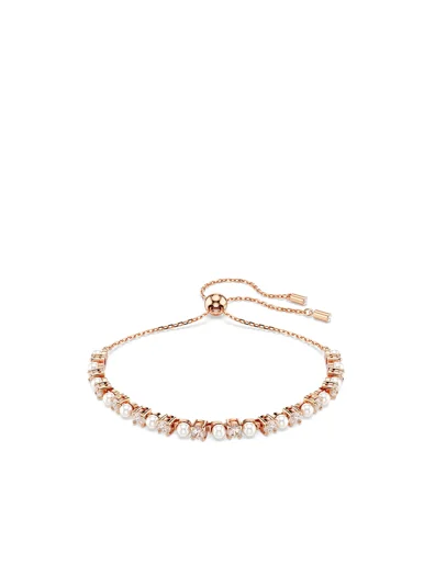 SWAROVSKI Vòng Tay Matrix:Bracelet 3Mm Wht/Ros M