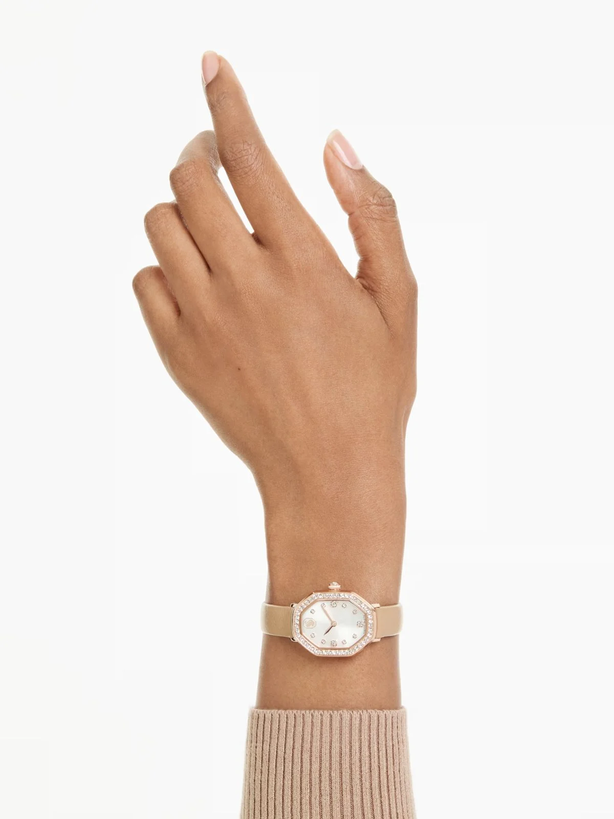 SWAROVSKI Đồng Hồ Dextera:Ls Brown/White/Pro