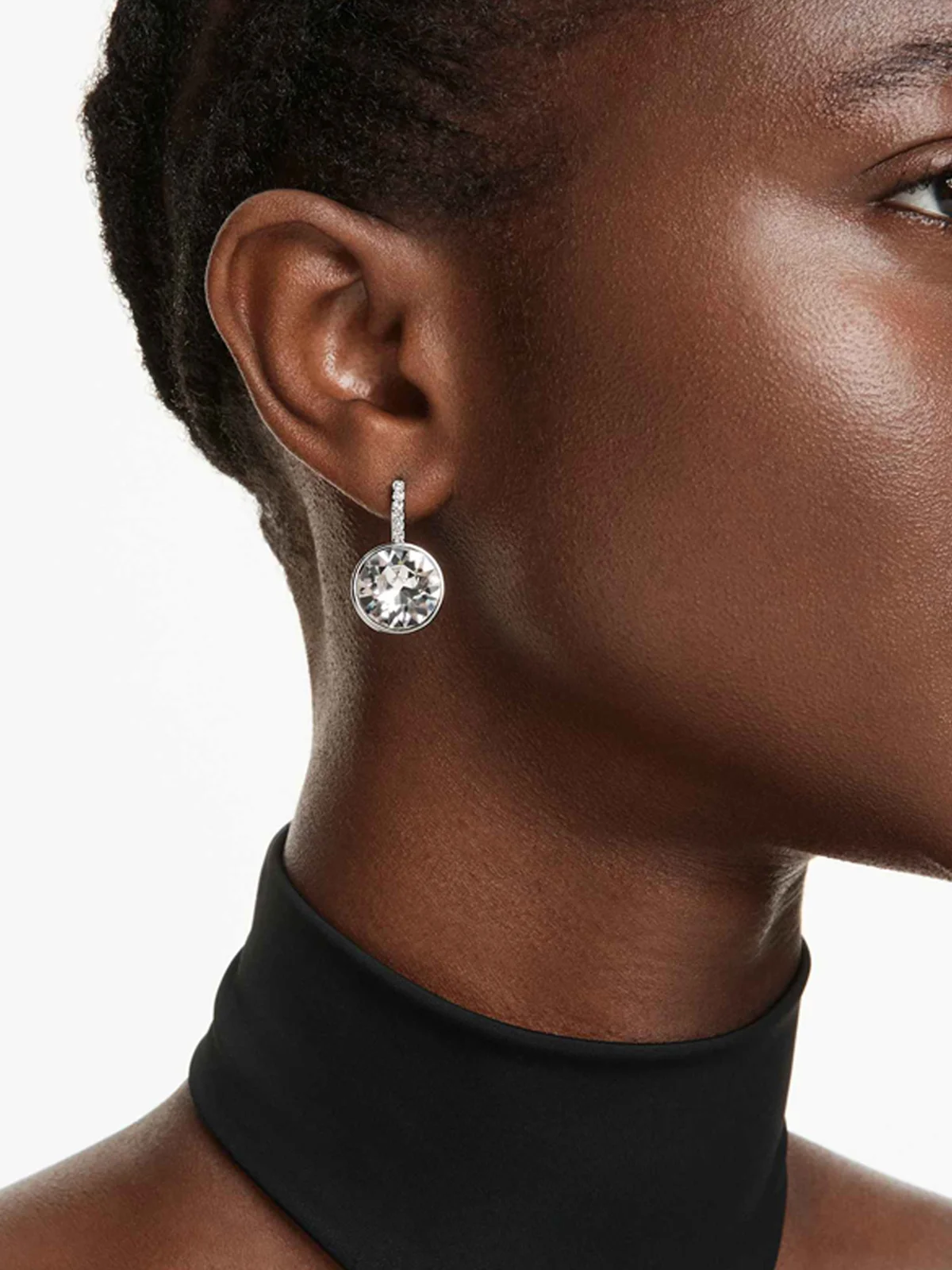 SWAROVSKI Bông Tai Millenia:Pe Cre/Rhs