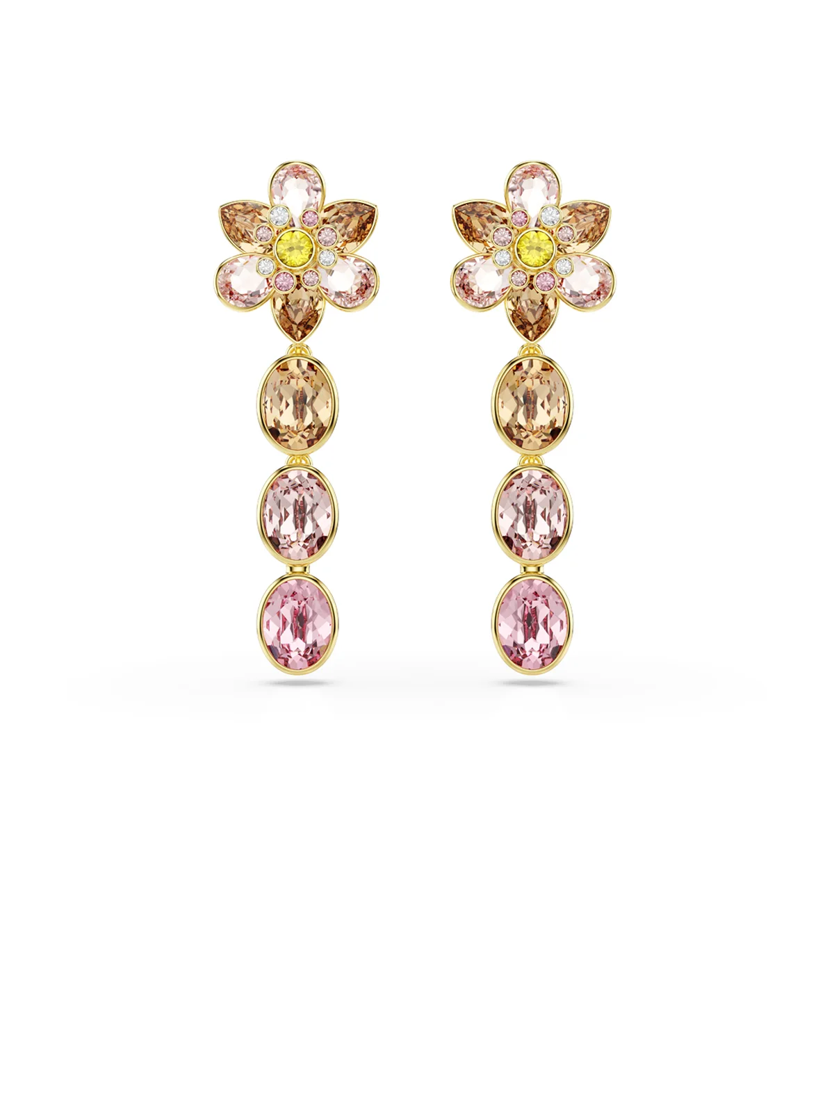 SWAROVSKI Bông Tai Idyllia:Pe Oval Mul/Gos
