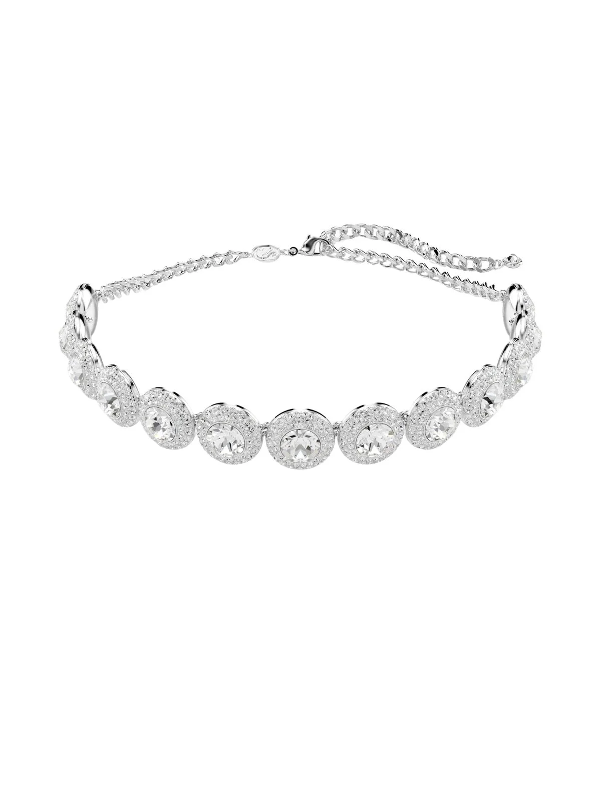 SWAROVSKI Vòng Cổ Una:L Whi/Rhs