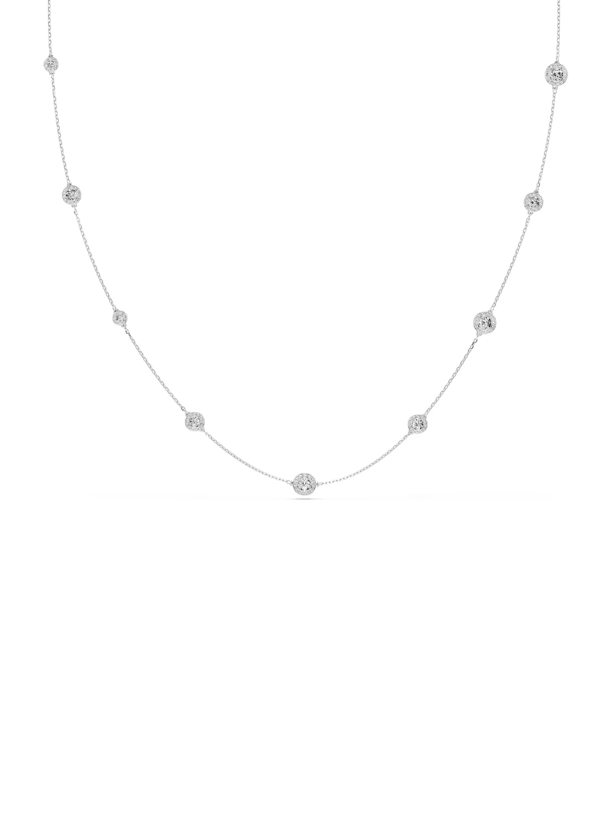 SWAROVSKI Vòng Cổ Una:Strand Double Side Cre/Rhs