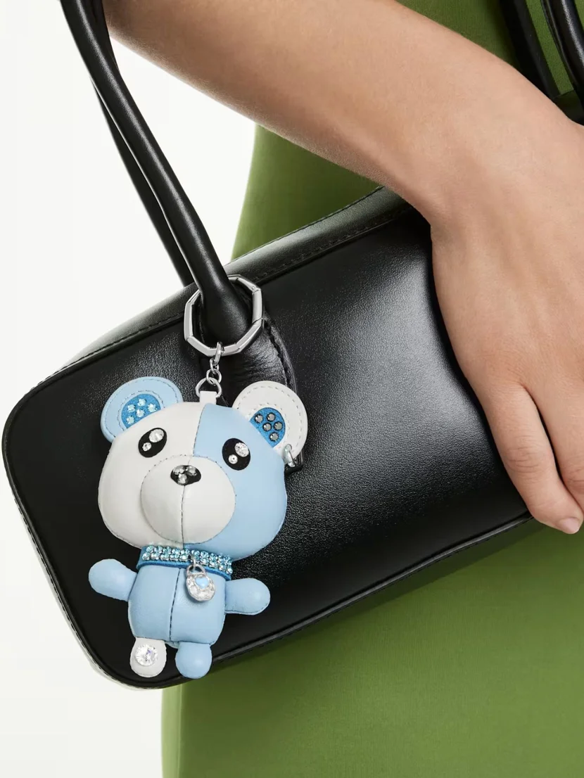 SWAROVSKI Móc Treo Trang Trí Teddy:Bagcharm Blu/Rhs