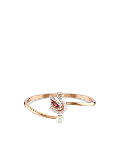 SWAROVSKI Vòng Tay Swan:Soft Bangle Red/Ros