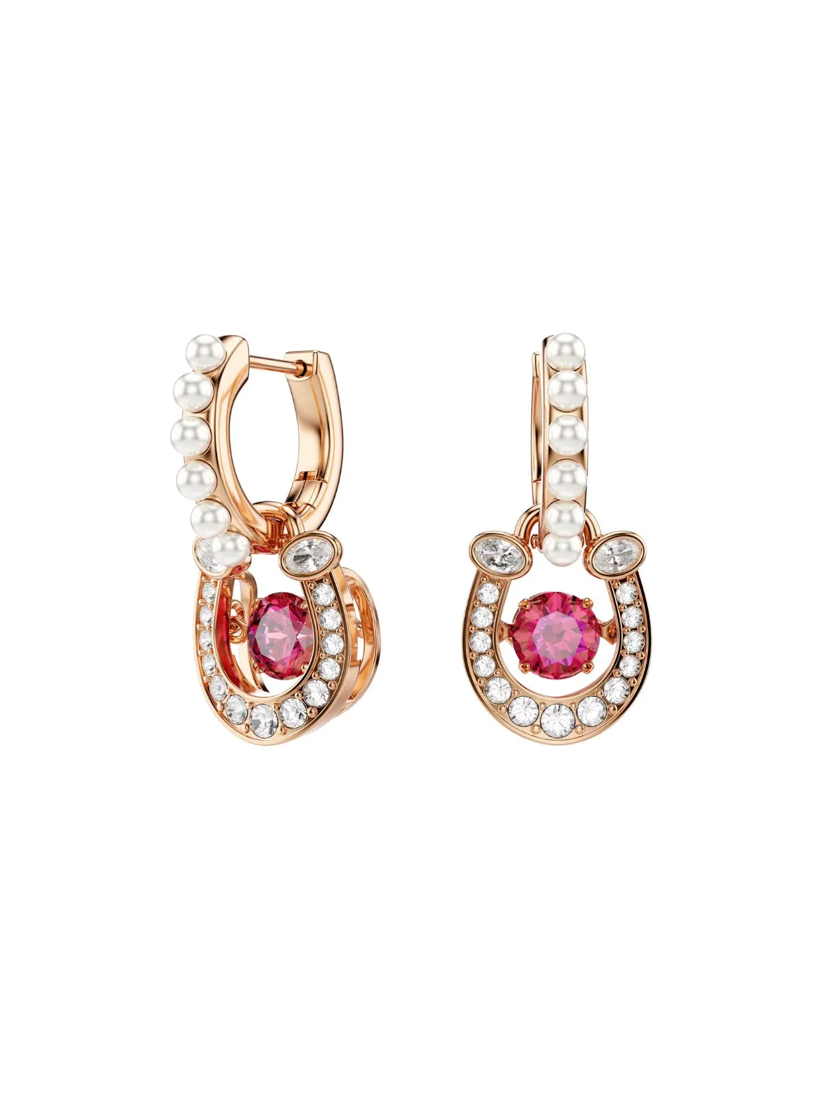 SWAROVSKI Bông Tai Symbolica:Pe Sd Red/Ros
