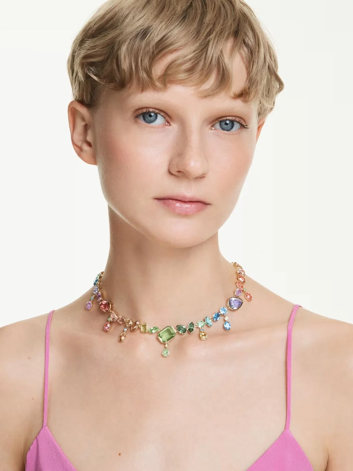 SWAROVSKI Vòng Cổ Gema:All Ard Ombre Mul/Gos