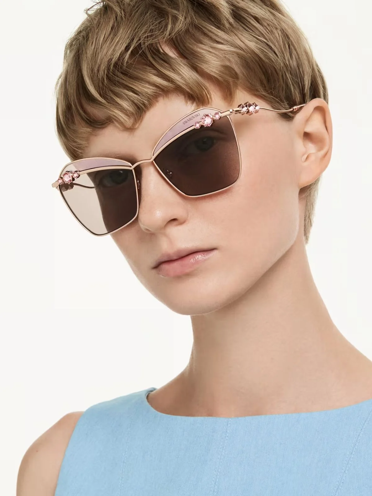 SWAROVSKI Mắt Kính Constella:Eyewear Sk7040 Pink
