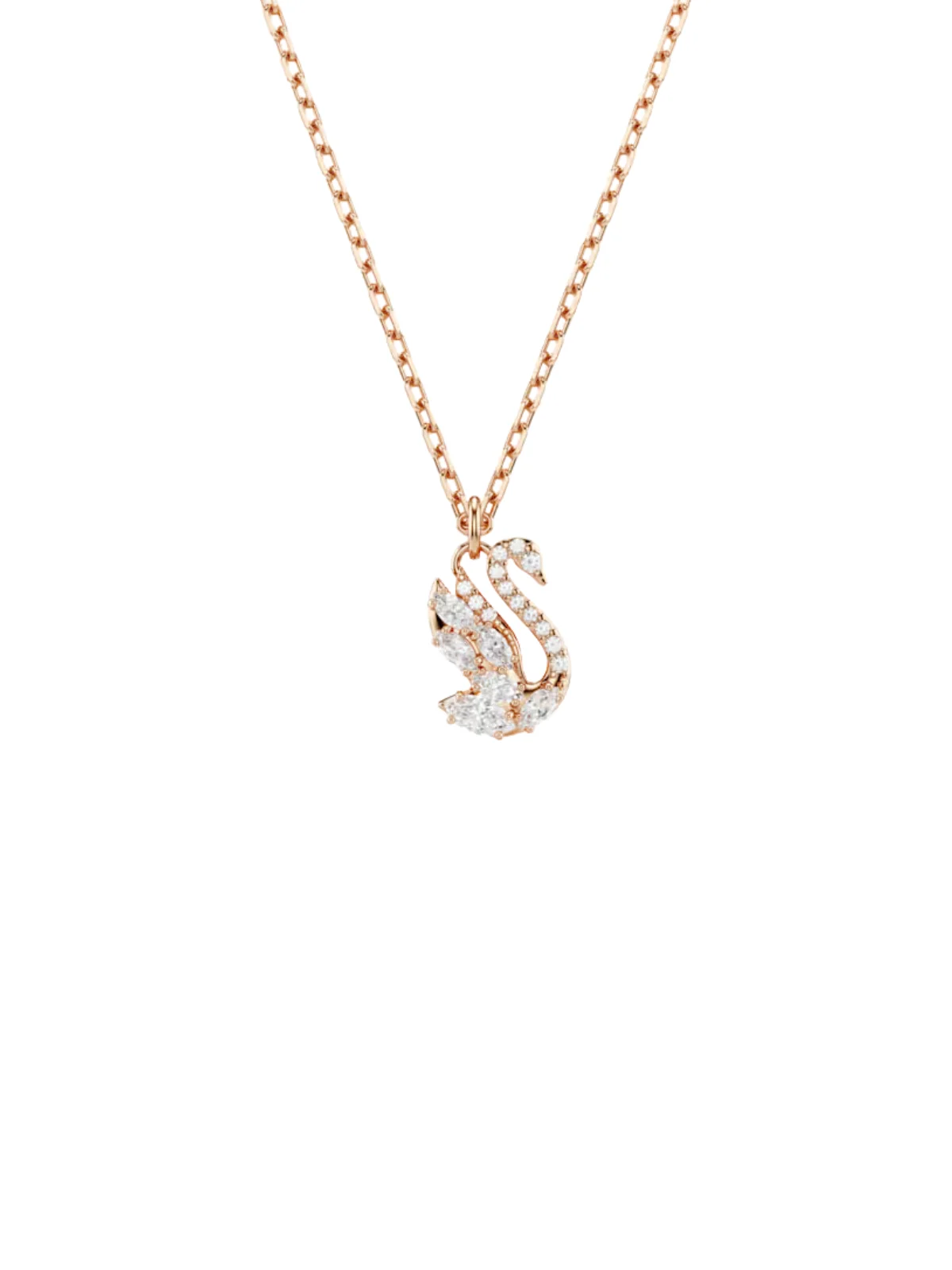 SWAROVSKI Vòng Cổ Swan:Pend Whi/Ros