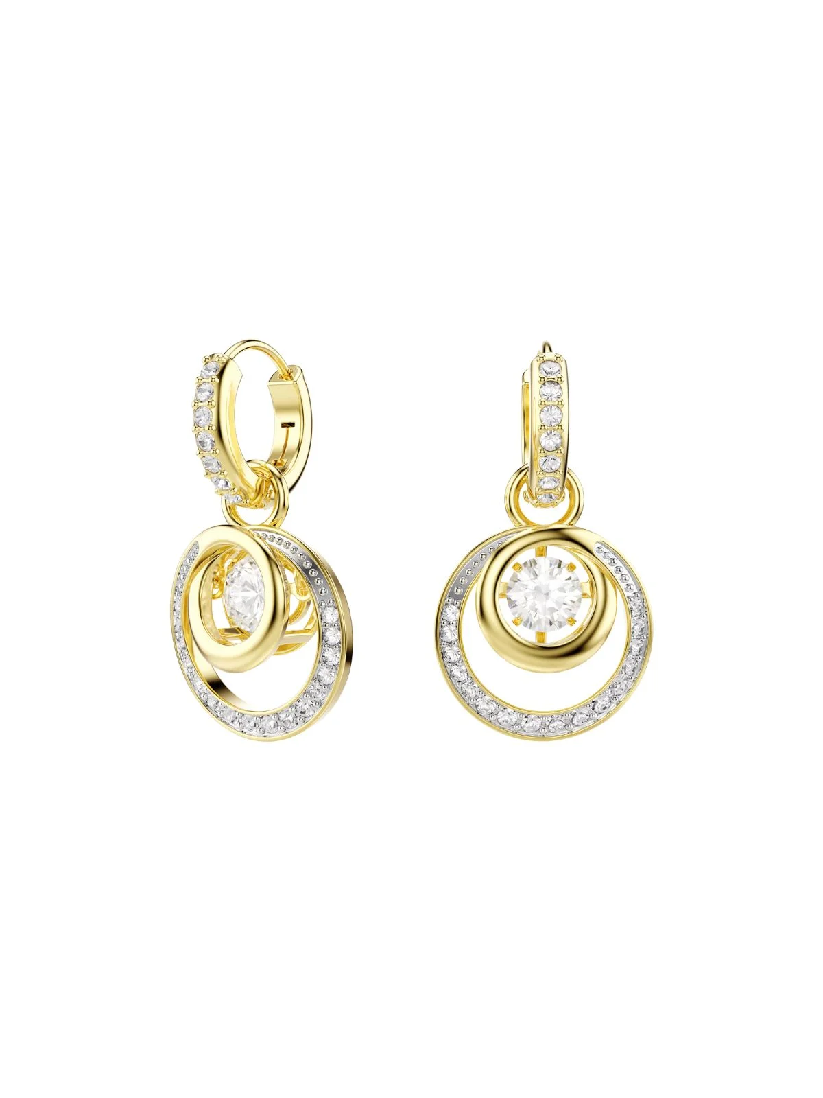 SWAROVSKI Bông Tai Hyperbola:Pe Whi/Gos