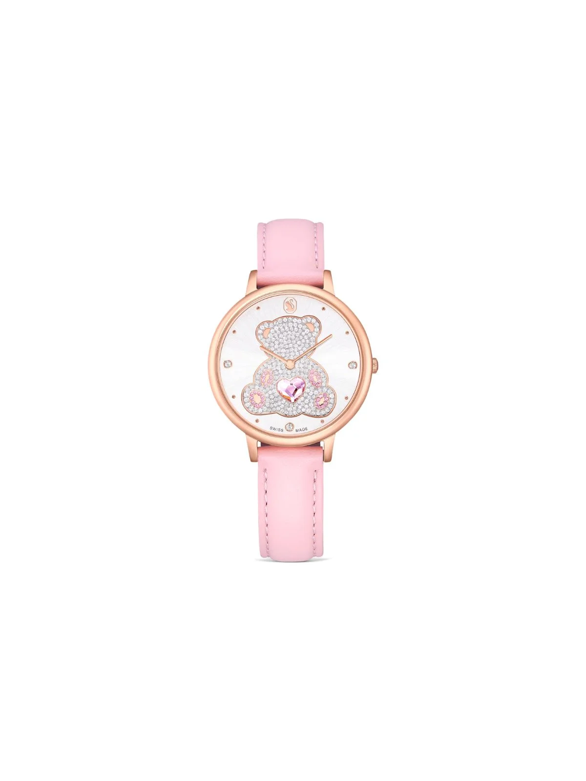 SWAROVSKI Đồng Hồ Teddy:Ls Pink/White/Pro
