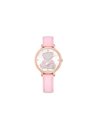 SWAROVSKI Đồng Hồ Teddy:Ls Pink/White/Pro
