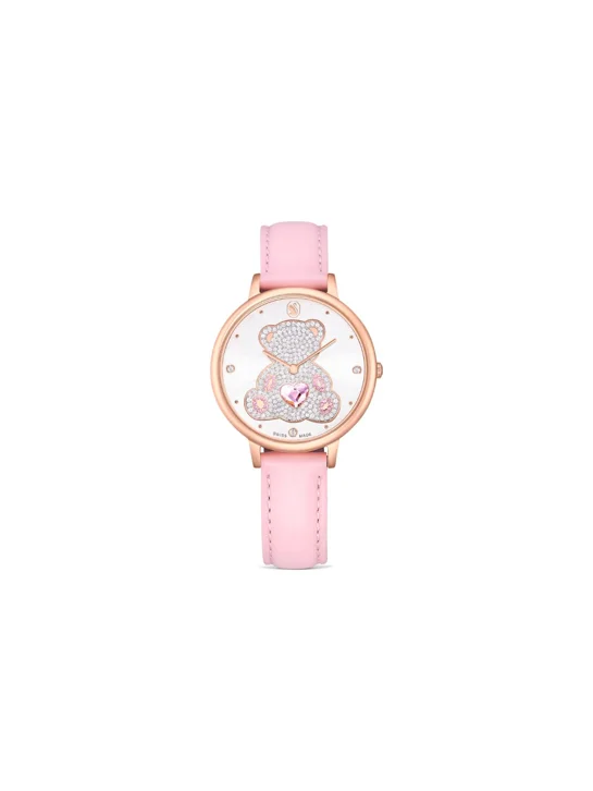 SWAROVSKI Đồng Hồ Teddy:Ls Pink/White/Pro