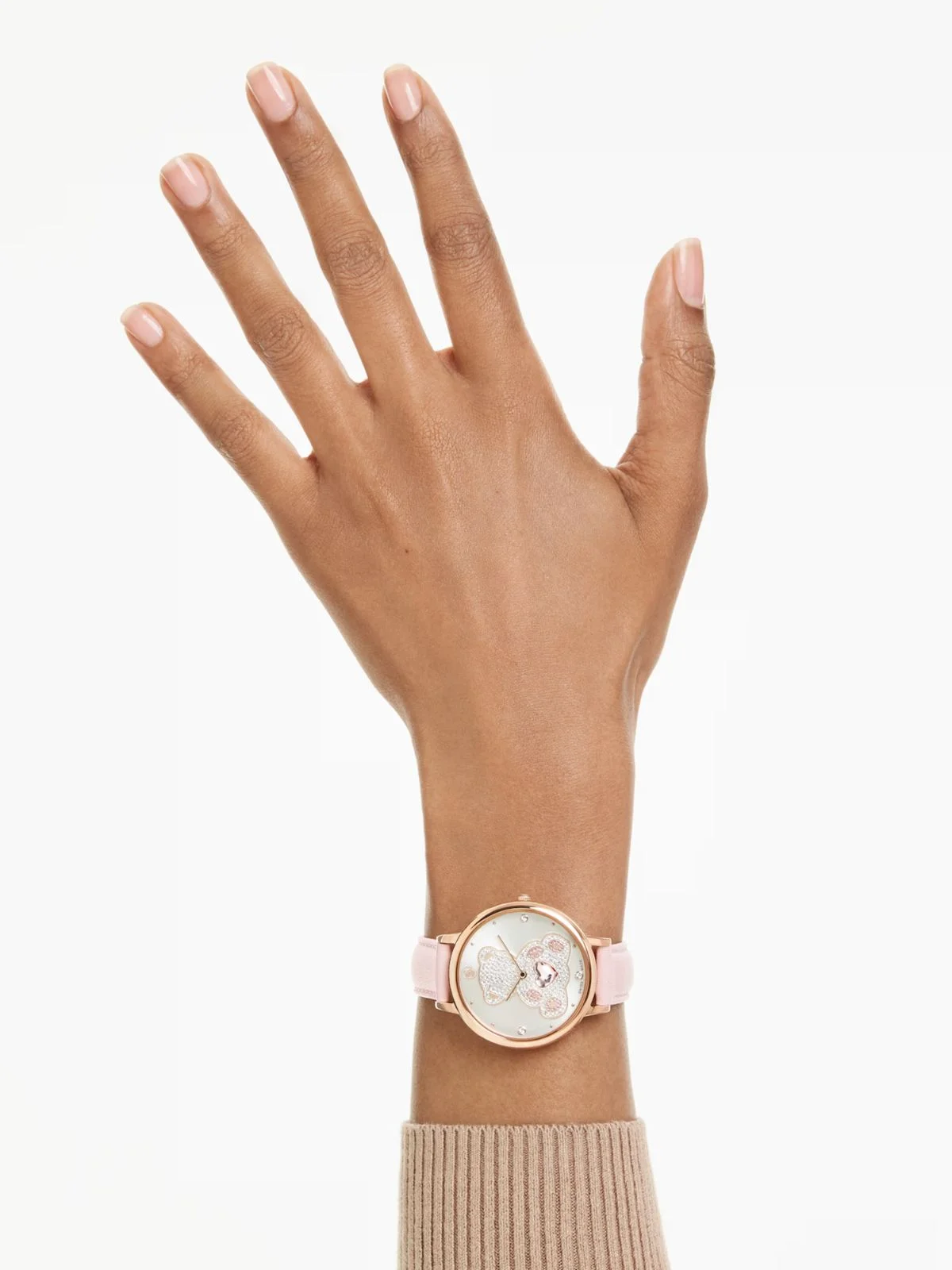 SWAROVSKI Đồng Hồ Teddy:Ls Pink/White/Pro