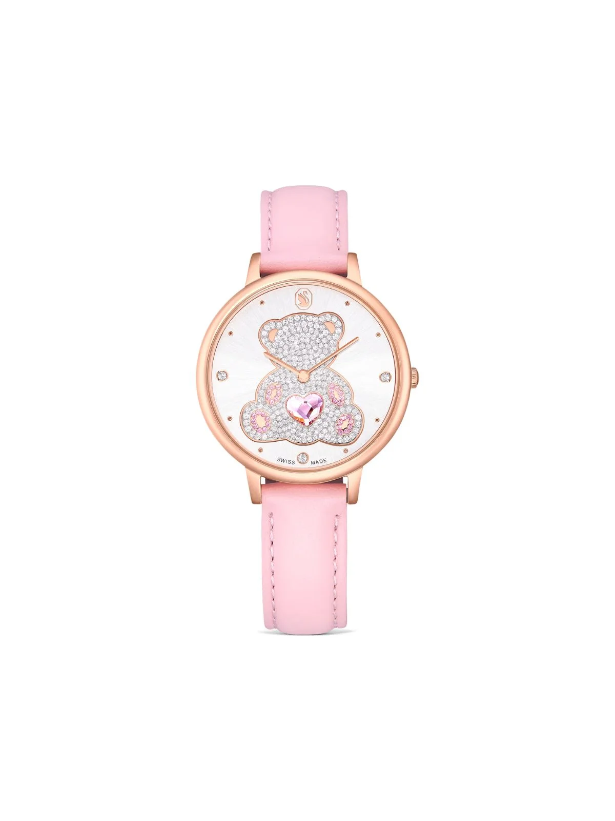 SWAROVSKI Đồng Hồ Teddy:Ls Pink/White/Pro