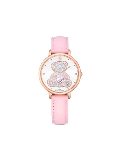 SWAROVSKI Đồng Hồ Teddy:Ls Pink/White/Pro