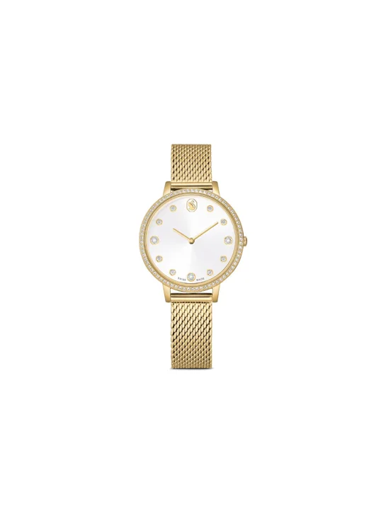 SWAROVSKI Đồng Hồ Clarica:Ms Pgo/White/Pgo