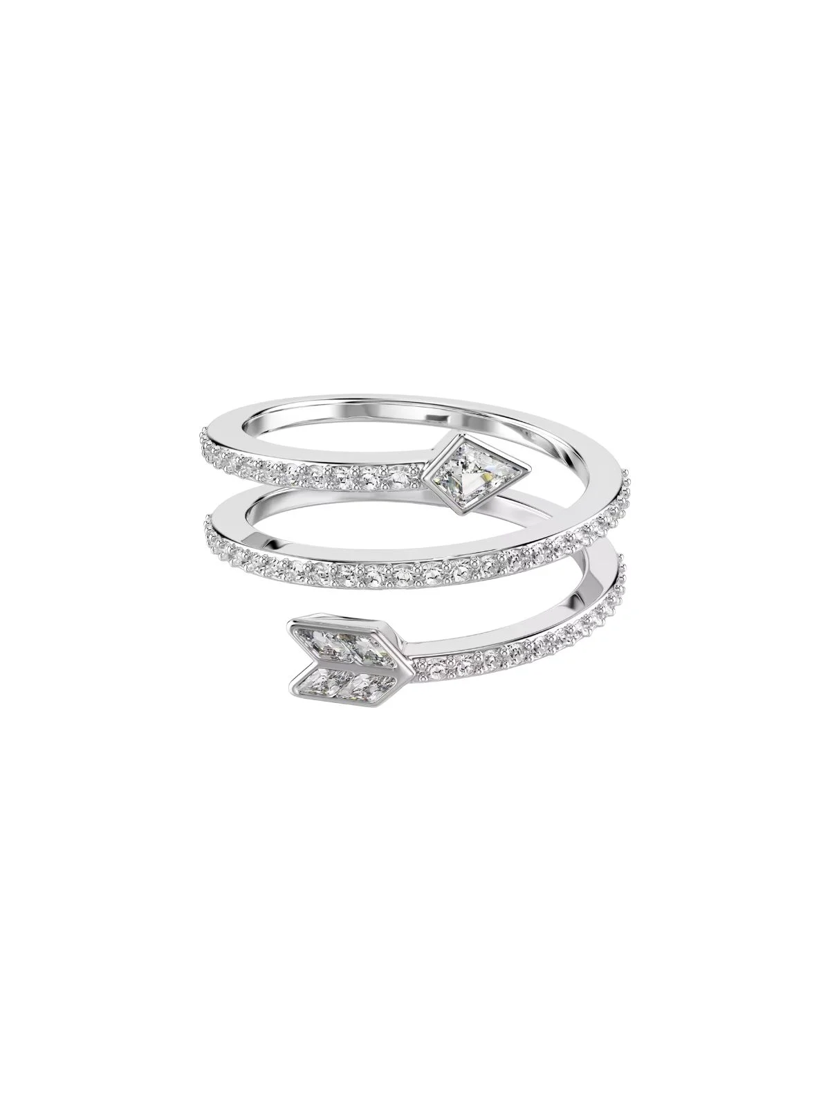 SWAROVSKI Nhẫn Idyllia:Ring Arrow Whi/Rhs 50
