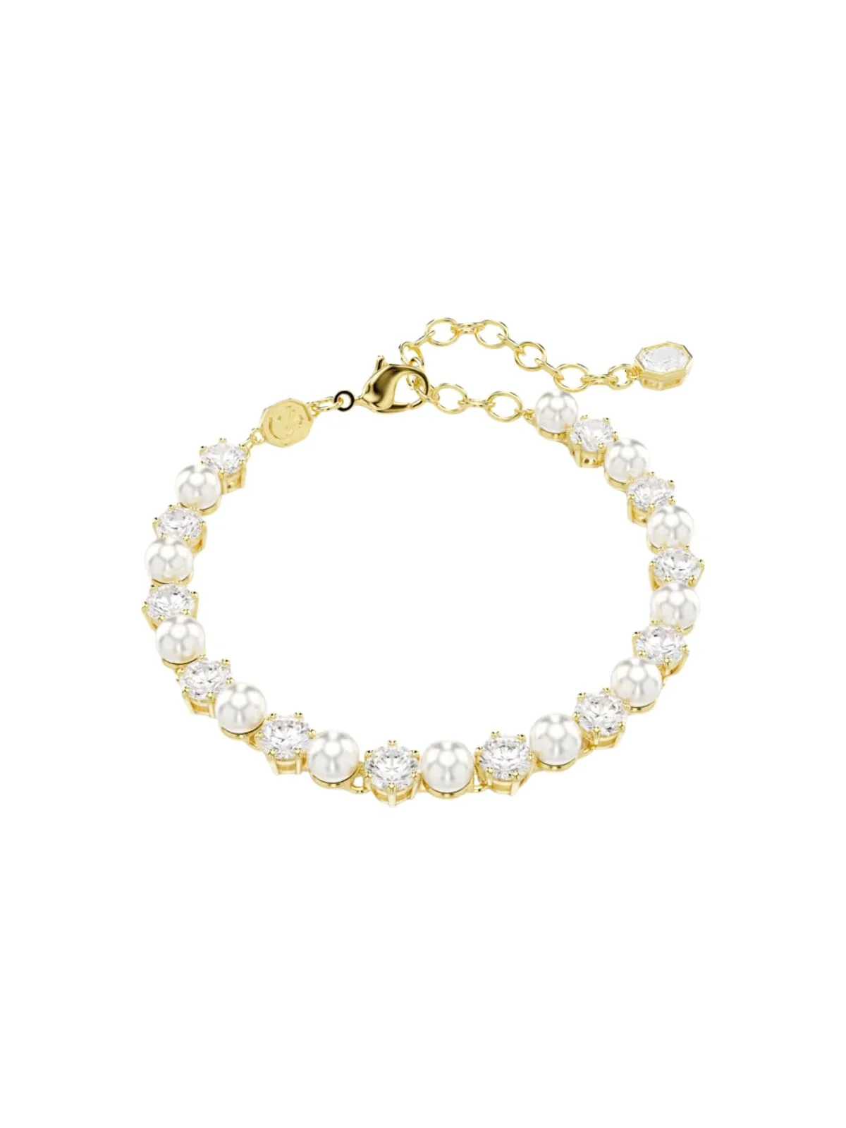 SWAROVSKI Vòng Tay Matrix:Tb Pearl White/Gos