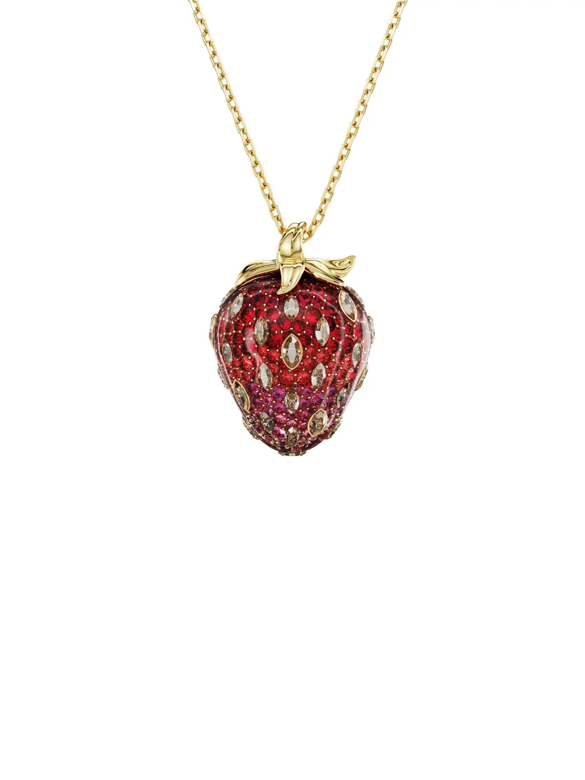 SWAROVSKI Vòng Cổ Idyllia:Pend Strawberry Gos