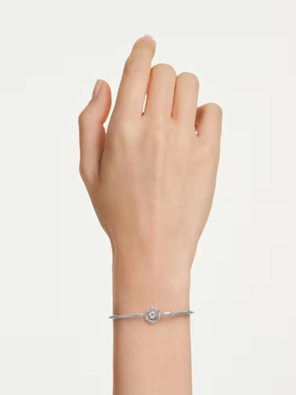 SWAROVSKI Vòng Tay Constella:Soft Bangle Whi/Rhs
