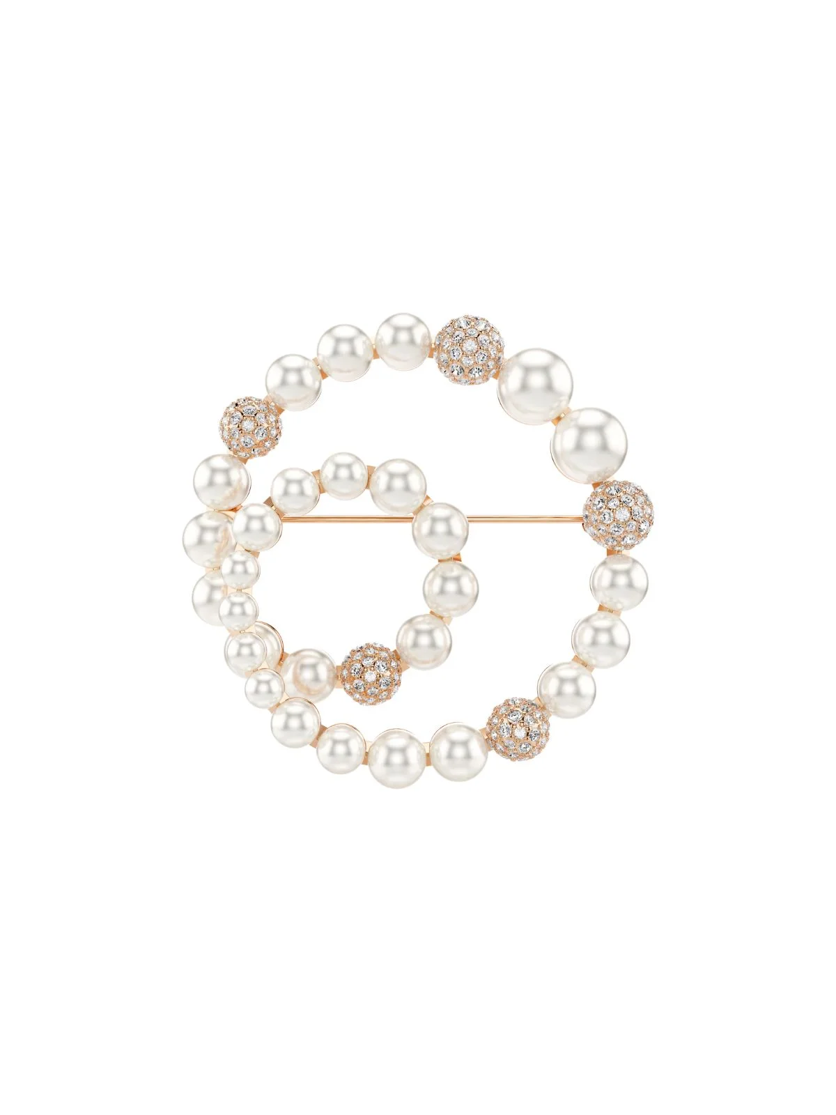 SWAROVSKI Cài Áo Matrix:Brooch Crywhite/Ros