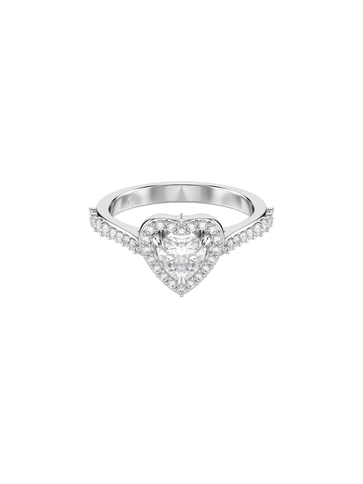 SWAROVSKI Nhẫn Una:Ring Hrt White/Rhs 55