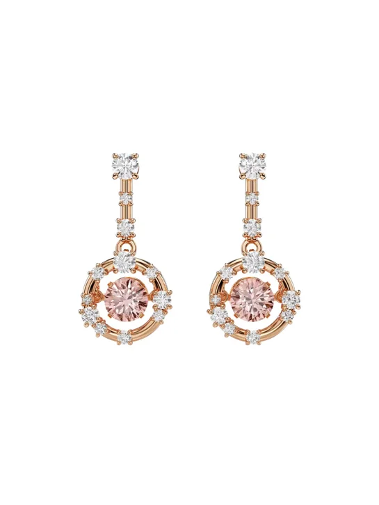SWAROVSKI Bông Tai Constella:Pe Famor/Ros