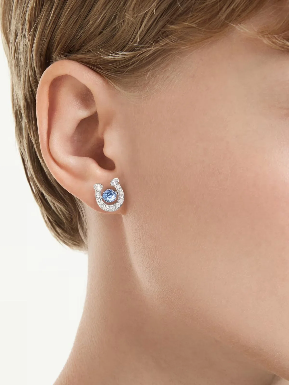SWAROVSKI Bông Tai Symbolica:Pe Blu/Rhs