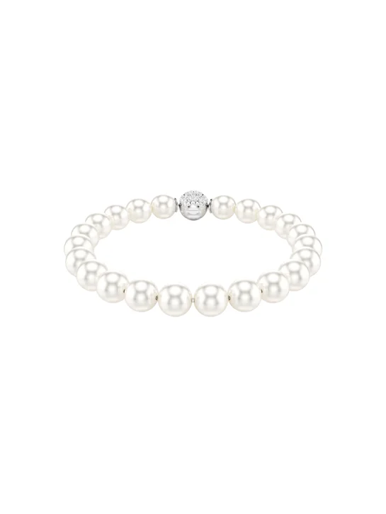 SWAROVSKI Vòng Tay Matrix:Bracelet Prl Whi/Rhs