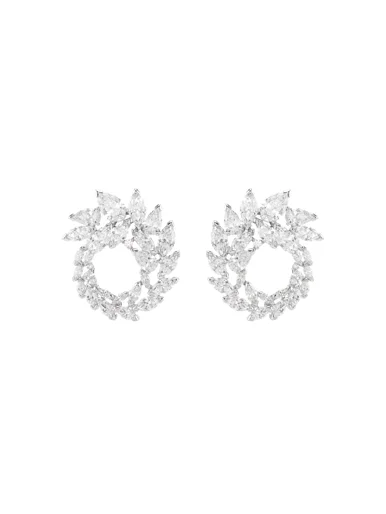 SWAROVSKI Bông Tai Mesmera:Pe Small Hoops Whi/Rhs